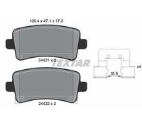 TEXTAR 2442101 Kit de plaquettes de frein, frein à disque pour ,BUICK,BUICK (SGM