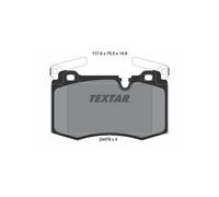 TEXTAR 2447801 Plaquettes de frein avant pour Clubman Hatchback Convertible Coup