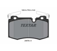Textar 2447801 Plaquettes de Frein Disque Avant pour Mini R56 R57 R59 R55 R58