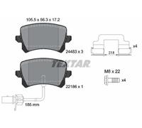 TEXTAR 2448307 Kit de plaquettes de frein, frein à disque pour AUDI
