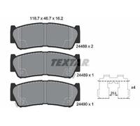 TEXTAR 2448801 Plaquettes de freins Arrière pour HYUNDAI SANTA FÉ II (CM)