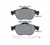 TEXTAR 2453601 Kit de plaquettes de frein, frein à disque pour RENAULT