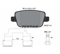 Plaquettes de frein 2453701 TEXTAR pour LAND ROVER FREELANDER 2