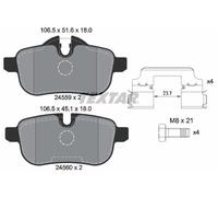 TEXTAR 2455901 Kit de plaquettes de frein, frein à disque pour BMW