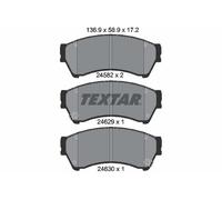 Jeu de plaquettes de frein TEXTAR 2458202, avant