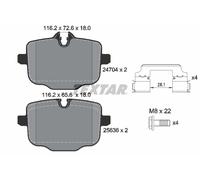 TEXTAR 2470401 Kit de plaquettes de frein, frein à disque pour BMW