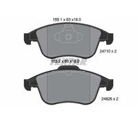 Jeu de plaquettes de frein TEXTAR 2471001, avant