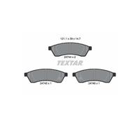 TEXTAR 2474401 Plaquettes de frein arrière pour Epica Tosca