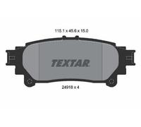 TEXTAR 2491801 Plaquettes de freins Arrière pour TOYOTA Prius Plus (ZVW4)