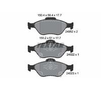 TEXTAR 2495201 Kit de plaquettes de frein, frein à disque pour TOYOTA
