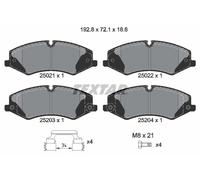 TEXTAR 2502201 Kit de plaquettes de frein, frein à disque pour LAND ROVER,LAND R