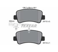 TEXTAR 2511201 Kit de plaquettes de frein, frein à disque pour NISSAN,OPEL,RENAU