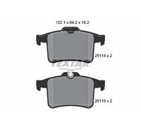 TEXTAR 2511401 Kit de plaquettes de frein, frein à disque pour JAGUAR