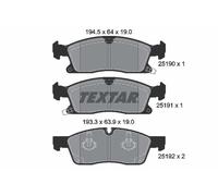 TEXTAR 2519002 Kit de plaquettes de frein, frein à disque pour DODGE,JEEP