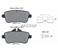 TEXTAR 2521502 Kit de plaquettes de frein, frein à disque pour MERCEDES-BENZ