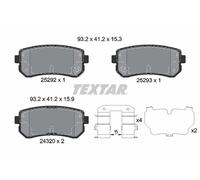 TEXTAR 2529201 Kit de plaquettes de frein, frein à disque pour CHANGAN,HAWTAI,HY