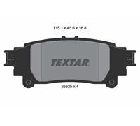 Plaquettes de frein 2552501 TEXTAR pour LEXUS GS IS III RC