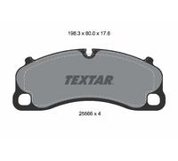 TEXTAR 2556601 Kit de plaquettes de frein, frein à disque pour PORSCHE