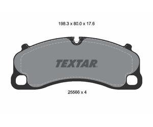TEXTAR 2556601 Kit de plaquettes de frein, frein à disque pour PORSCHE