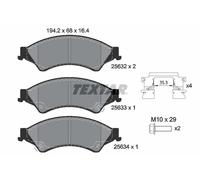 TEXTAR 2563201 Kit de plaquettes de frein, frein à disque pour FORD,FORD ASIA &