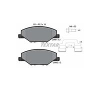 TEXTAR 2568101 Plaquettes de frein avant pour Fabia Polo Rapid Ameo