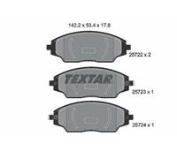 TEXTAR 2572201 Plaquettes de freins Avant pour CHEVROLET AVEO Schrägheck (T300)