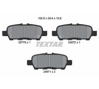 TEXTAR 2577801 Plaquettes de freins Arrière pour RENAULT Koleos II (HC)