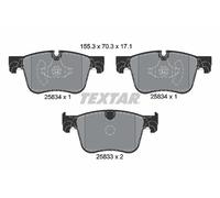 Jeu de plaquettes de frein TEXTAR 2583401, avant