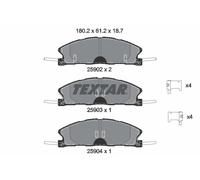TEXTAR 2590201 Kit de plaquettes de frein, frein à disque pour FORD USA,LINCOLN