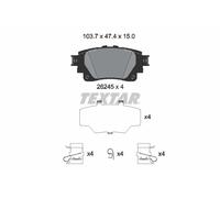 TEXTAR 2624501 Kit de plaquettes de frein, frein à disque pour LEXUS,PERODUA,TOY