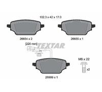 TEXTAR 2665402 Kit de plaquettes de frein, frein à disque pour MERCEDES-BENZ