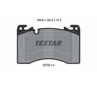 TEXTAR 2673001 Kit de plaquettes de frein, frein à disque pour LAND ROVER