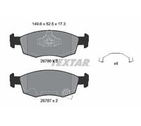 TEXTAR 2678601 Kit de plaquettes de frein, frein à disque pour FIAT,LANCIA
