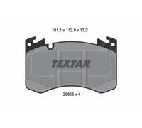 TEXTAR 2685601 Kit de plaquettes de frein, frein à disque pour LAND ROVER