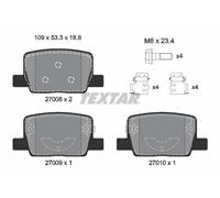 TEXTAR 2700801 Kit de plaquettes de frein, frein à disque pour VOLVO,VOLVO ASIA
