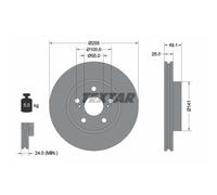 TEXTAR 2X Disque De Frein Avant Ø255 Mm Pour Toyota Celica ZZT23 1.8 16V VT-I