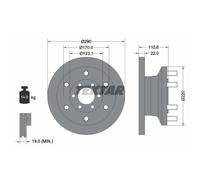 TEXTAR 93175400 Disque de frein