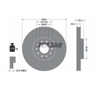 Textar Disque de frein 92154703 avant ventilé pour AUDI 1 pièce