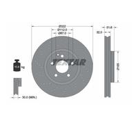 TEXTAR 2X Disque De Frein Avant Ø322 Mm Pour Mercedes-Benz CLS C218 X218