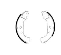 TEXTAR 91047800 Jeu de mâchoires de frein pour CITROËN,FIAT,LANCIA,PEUGEOT