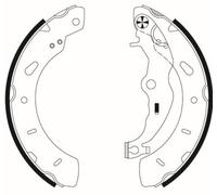 TEXTAR 91079800 Jeu de mâchoires de frein pour FORD,FORD AUSTRALIA