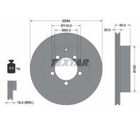 TEXTAR 92134700 Disque de frein pour MITSUBISHI