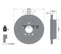 TEXTAR 92141703 Disque de frein pour BMW