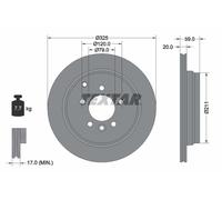 TEXTAR 92147603 Disque de frein