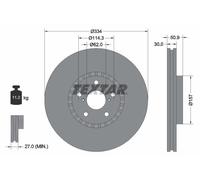 TEXTAR 92147900 Disque de frein