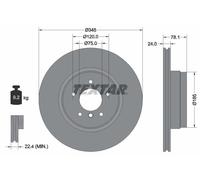 TEXTAR 92161203 Disque de frein