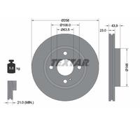 TEXTAR 92176005 Disque de frein pour FORD,FORD AUSTRALIA