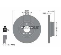TEXTAR 92242003 Disque de frein