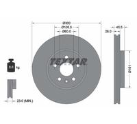 TEXTAR 92243303 Disque de frein pour BUICK,BUICK (SGM),CHEVROLET,CHEVROLET (SGM)