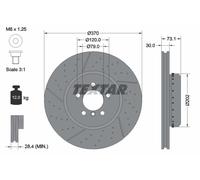 TEXTAR 92265425 Disque de frein pour BMW